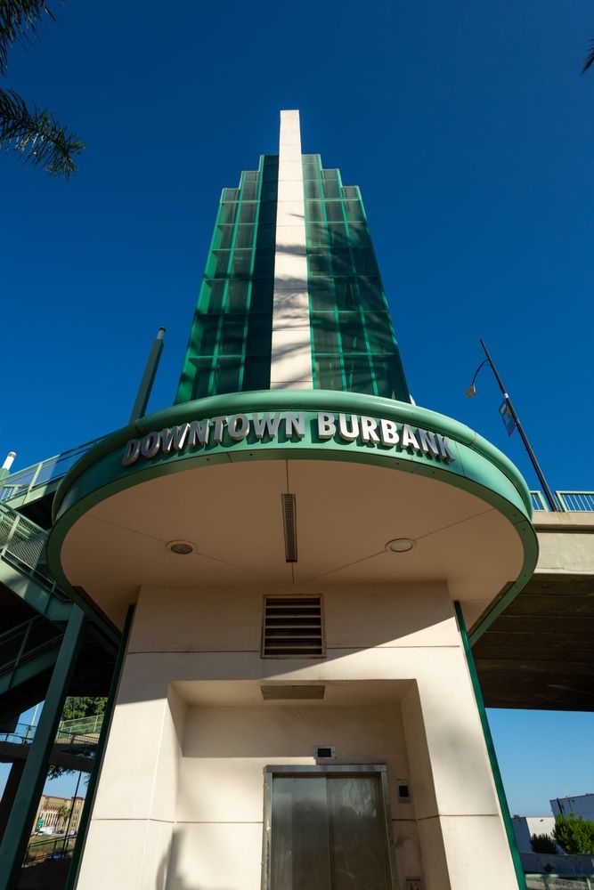 An elevator at Downtown Burbank