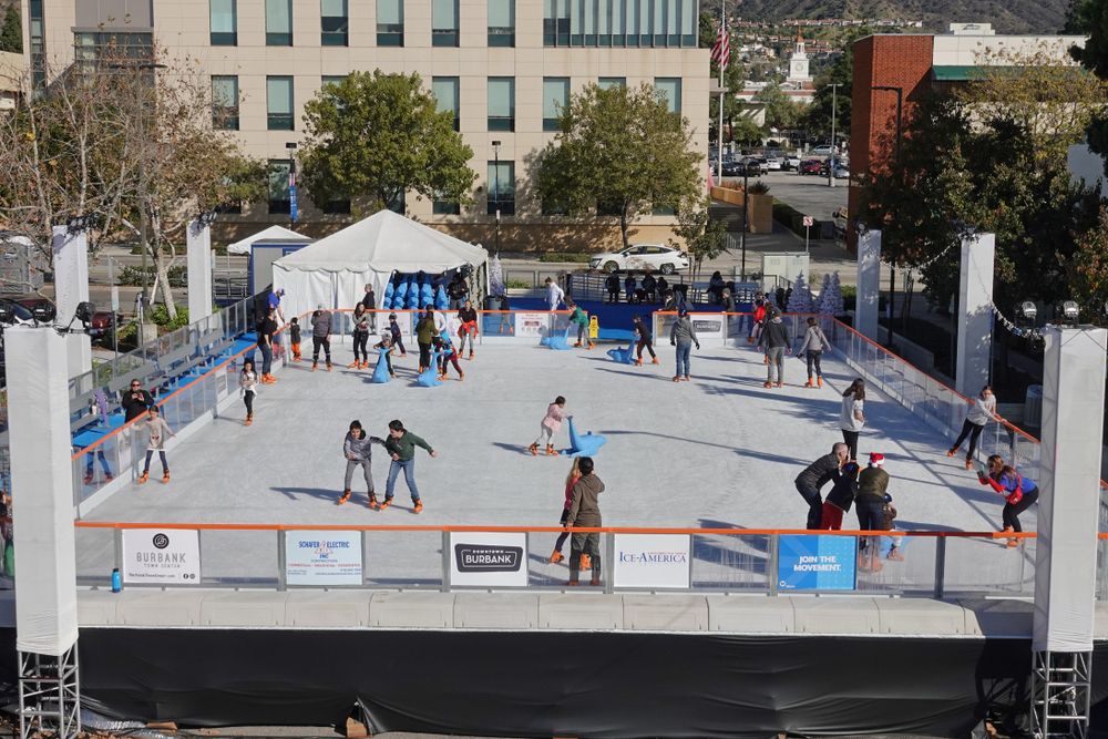 An ice rink at Downtown Burbank
