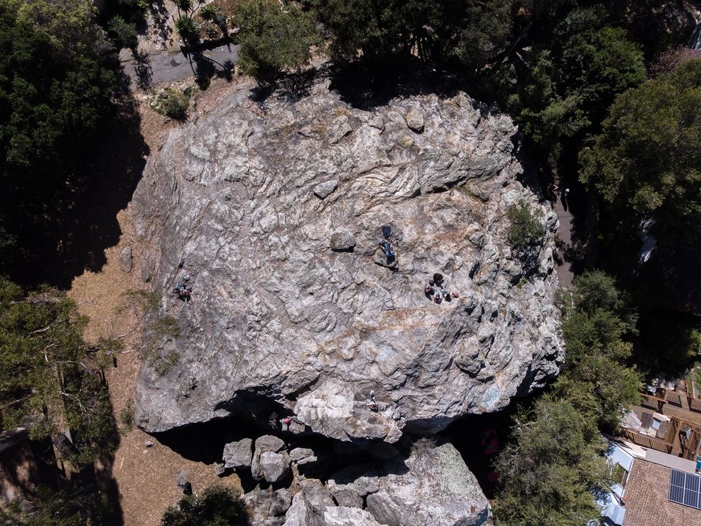 Aerial view of Indian Rock Park
