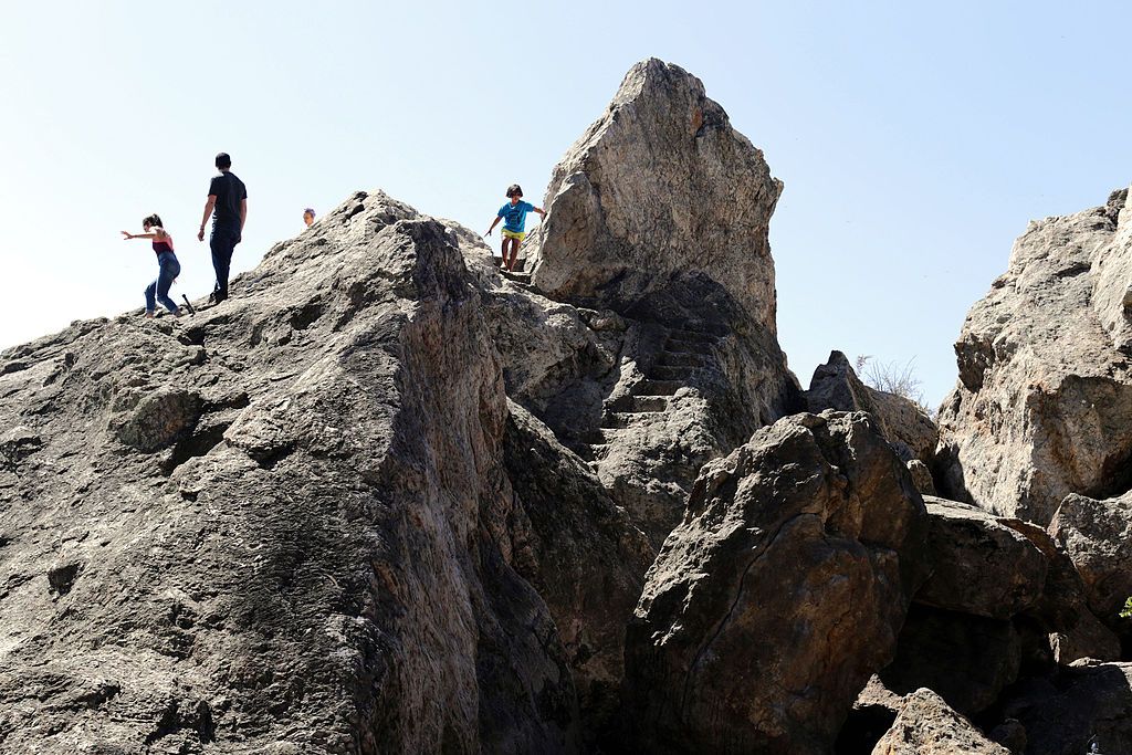 Hikers at Indian Rock Park