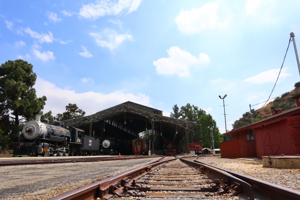 The tracks of Travel Town Railroad