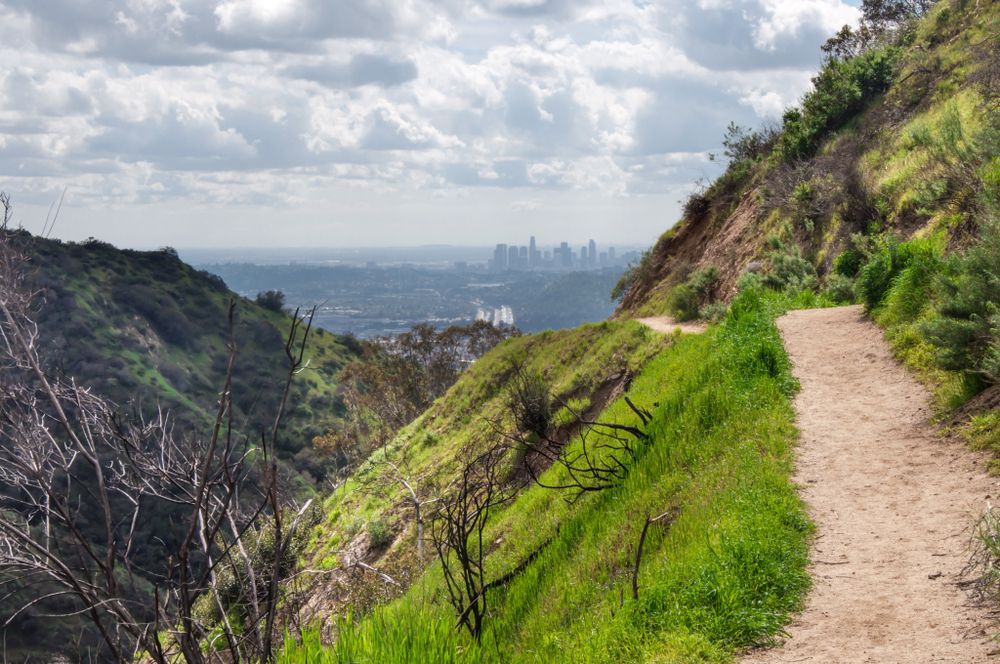 Cliff trail at Verdugo Mountains