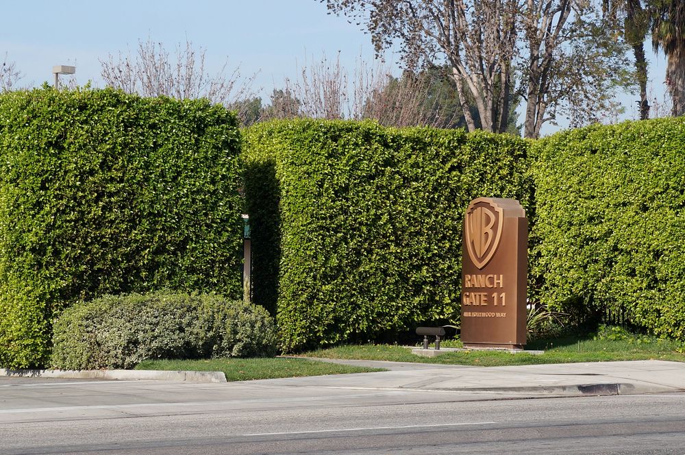 The gate of Warner Bros. Ranch