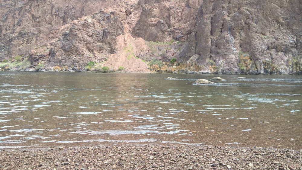The end of Gold Strike Hot Springs trail