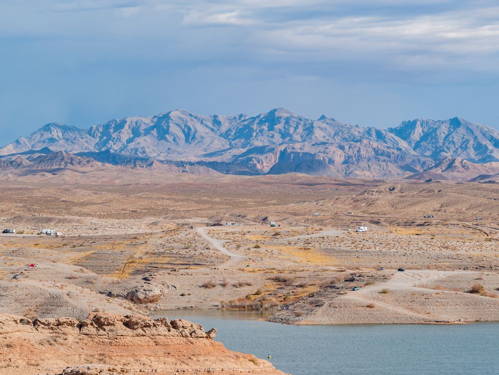 Scenic landscape of Lake Mead National Recreation Area