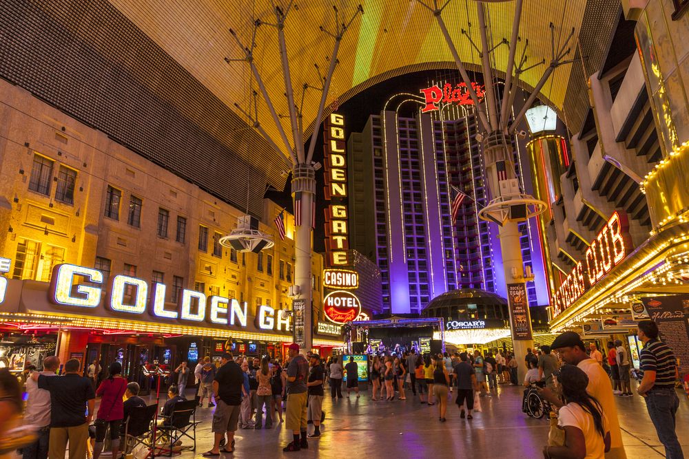 Fremont street at Las Vegas