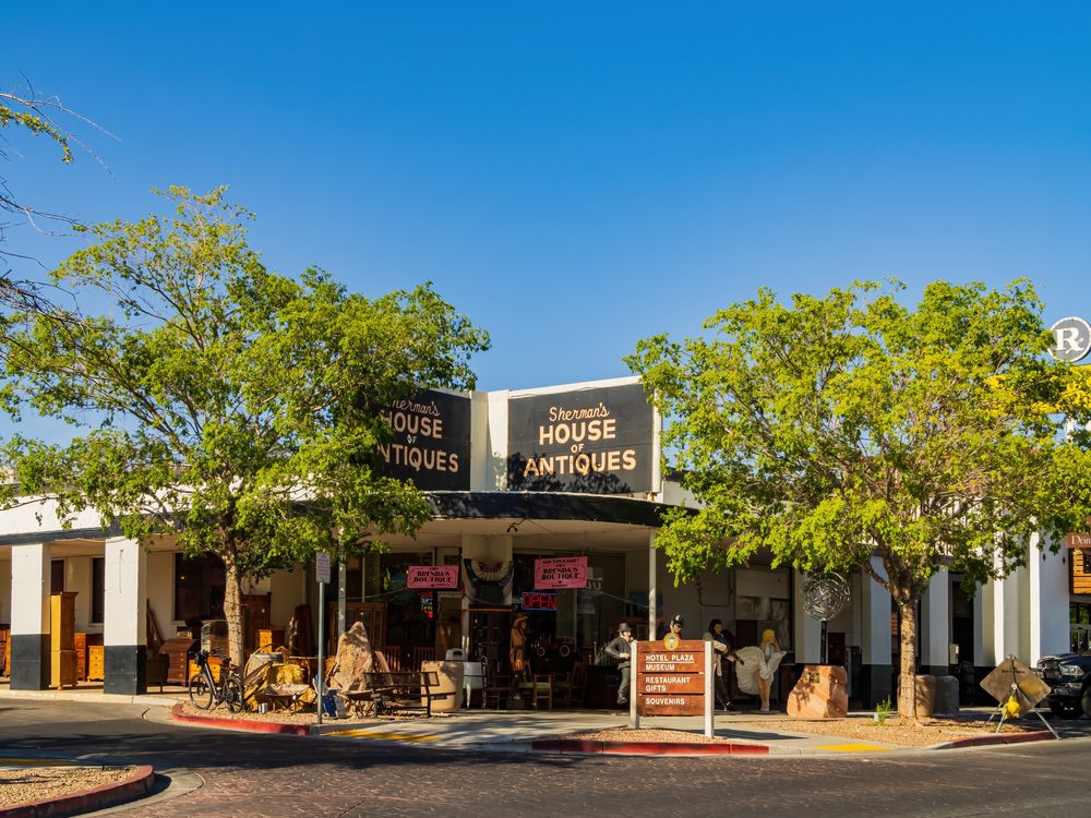 Exterior of Sherman's House of Antiques