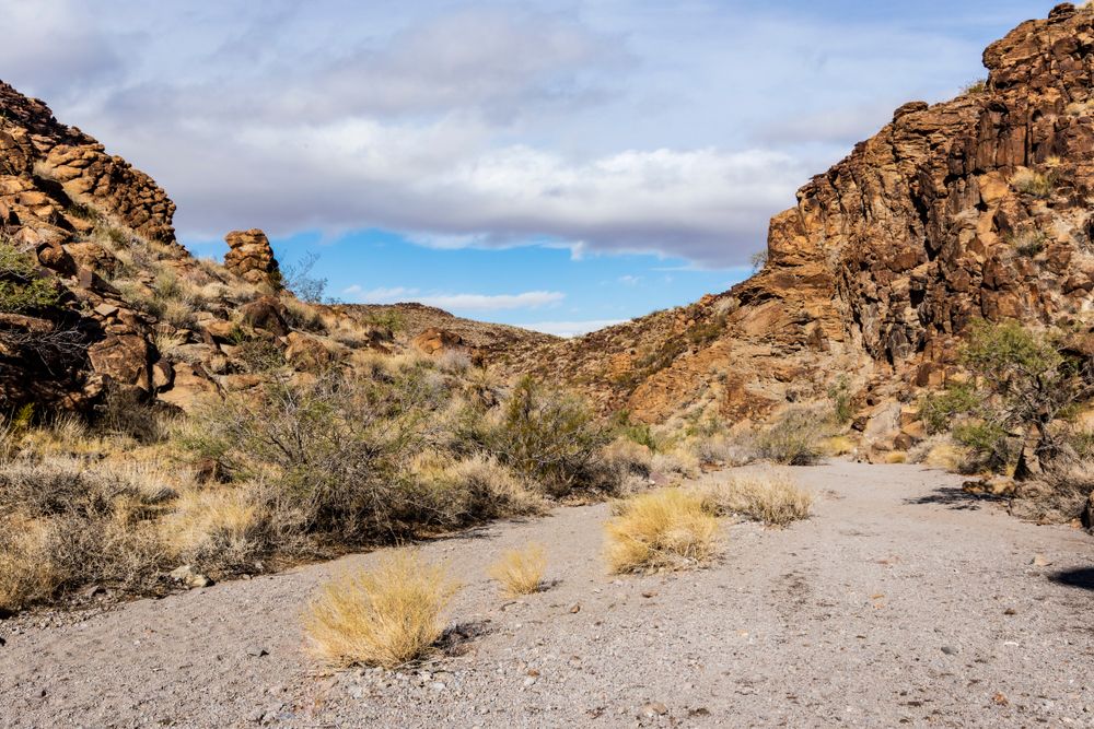 Hiking trail of Sloan Canyon National Conservation Area