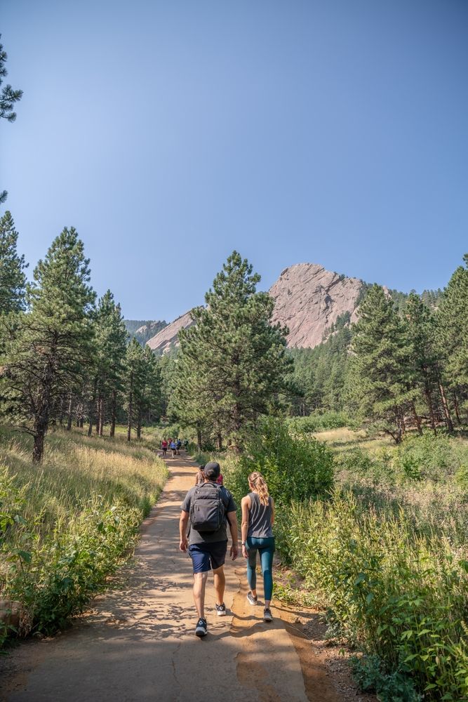 Hikers along Chautauqua Park