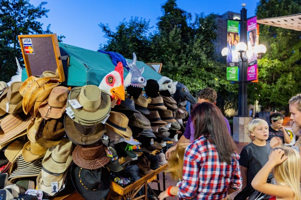 Hat vendor at Pearl Street