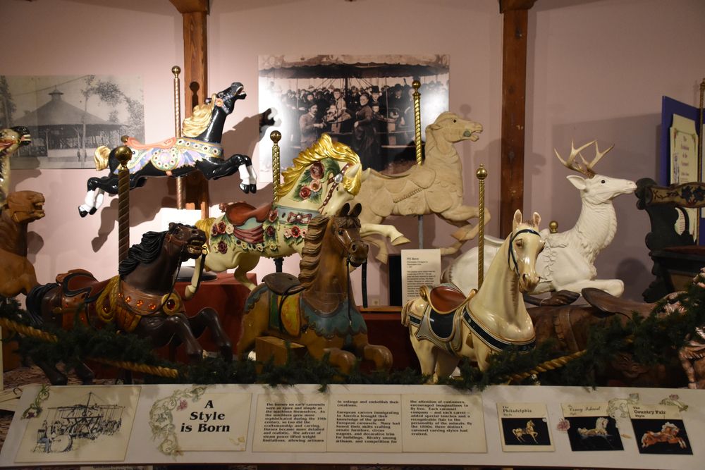 Interior of the New England Carousel Museum