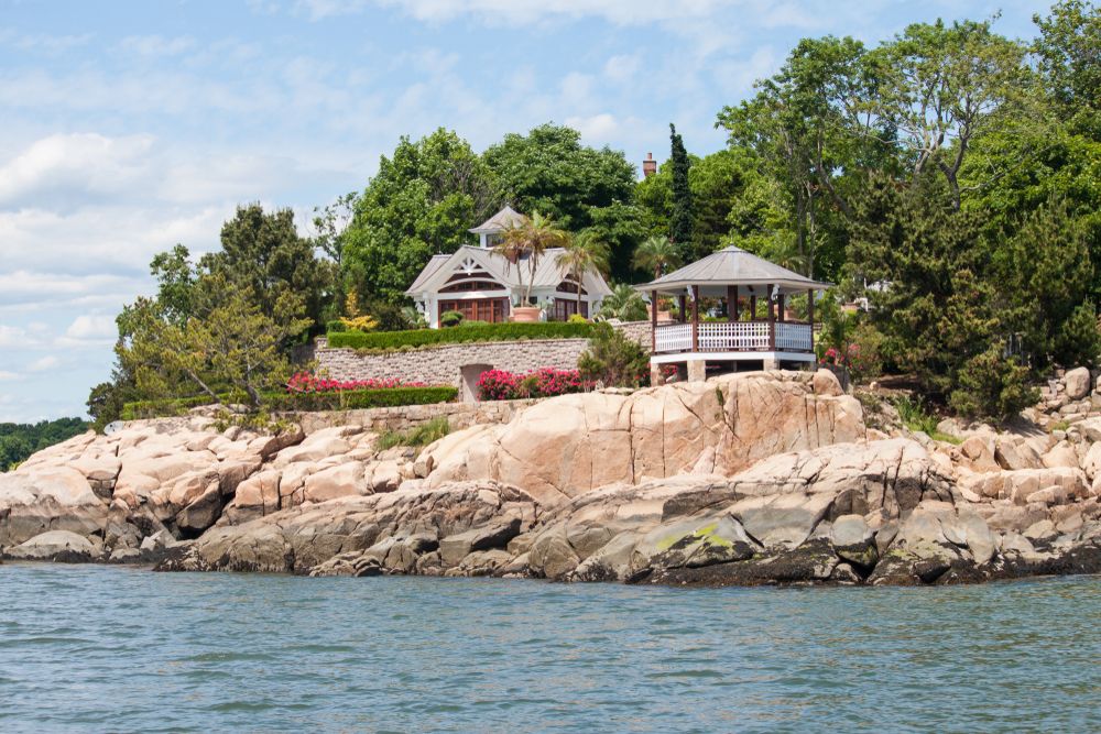 View of a house at Thimble Islands