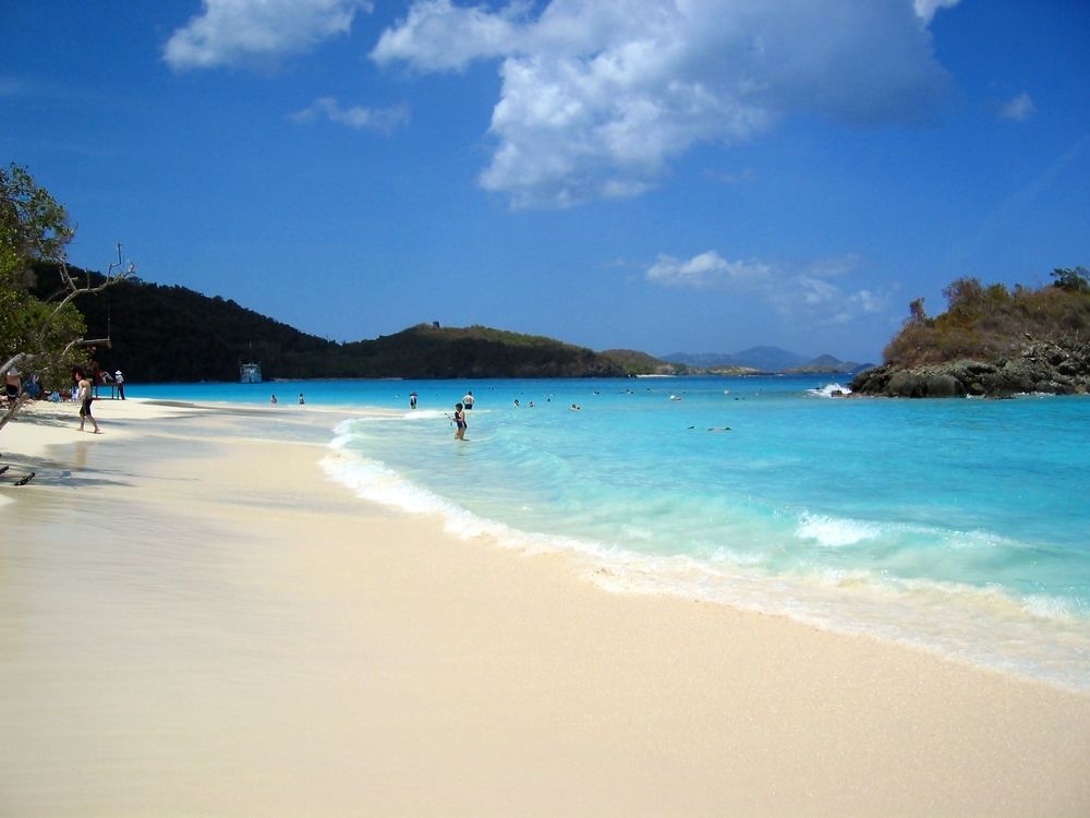 View of the Beautiful Trunk Bay