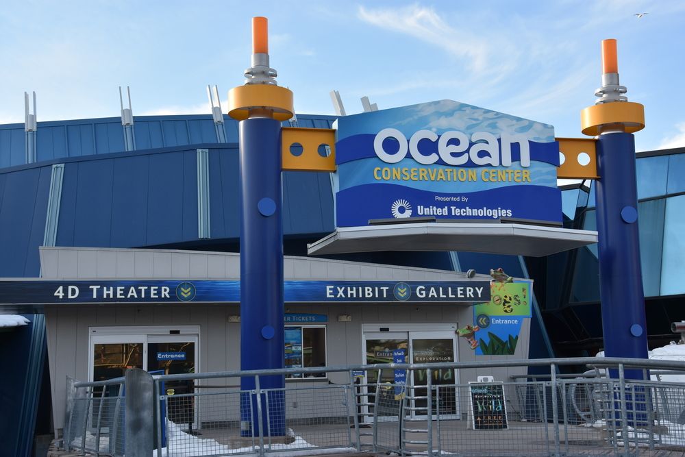Exterior of Mystic Aquarium