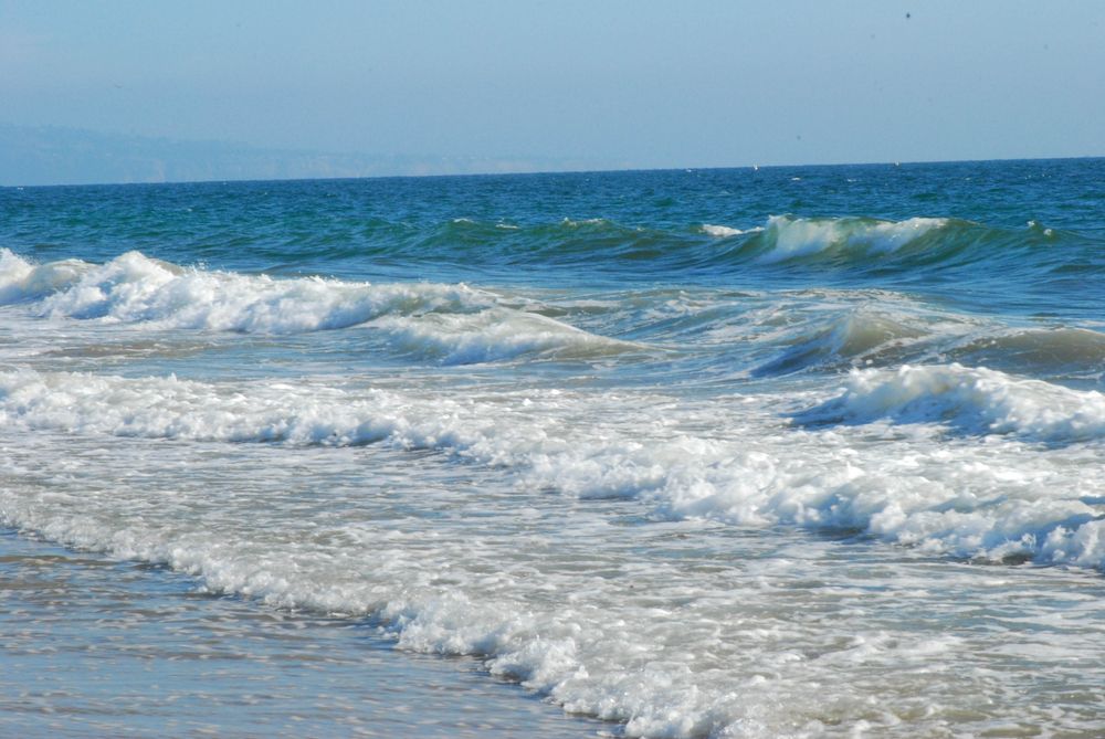 The waters of Dockweiler Beach