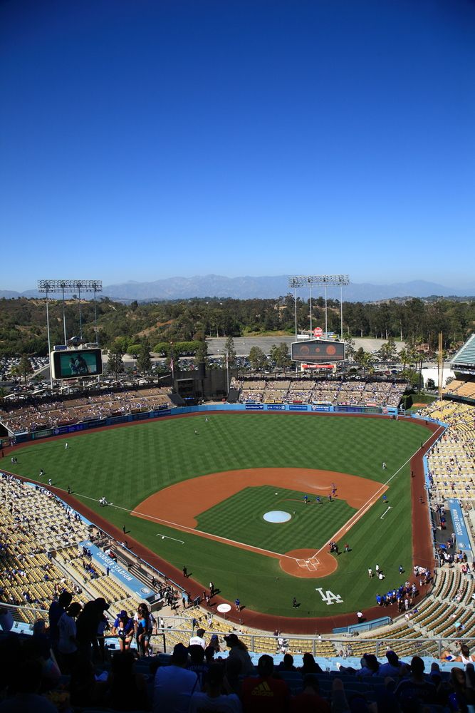 Aerial view of Dodger Stadium