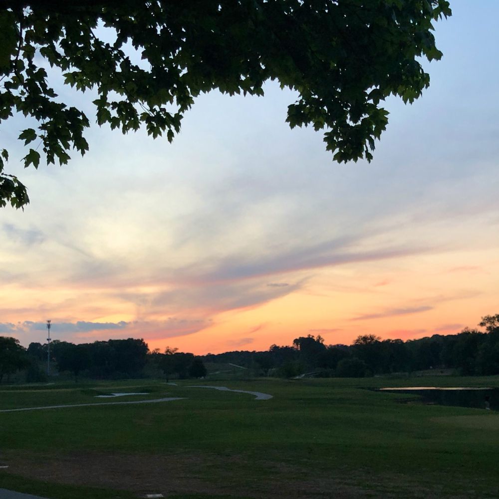 Sunset over Bobby Jones Golf Course