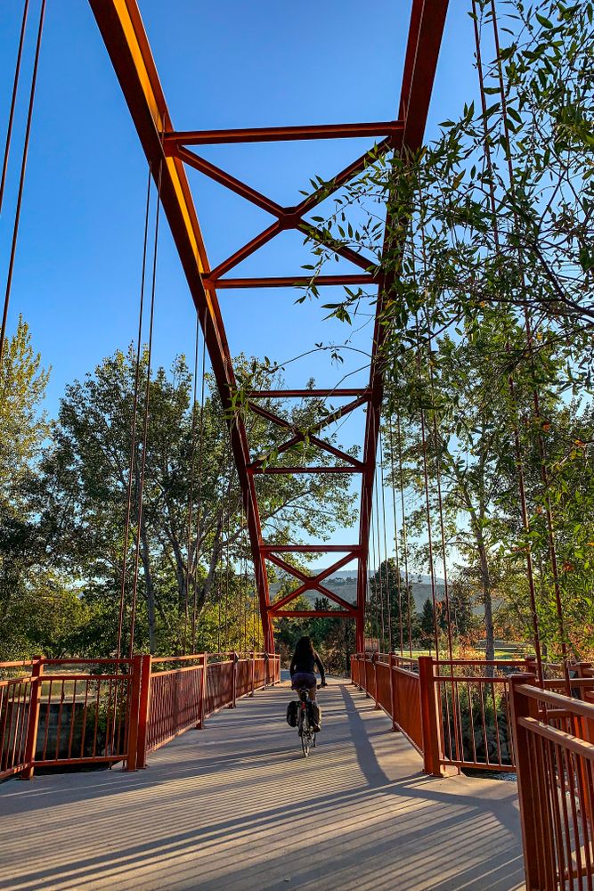 Bridge trail at Boise River Greenbelt