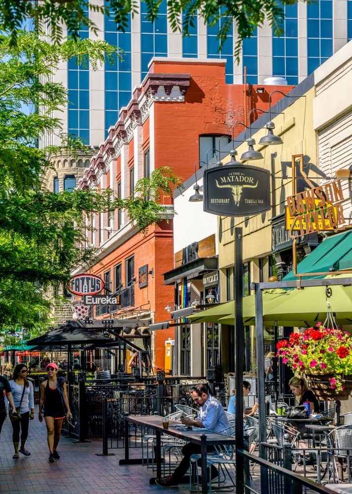 Shops along Downtown Boise