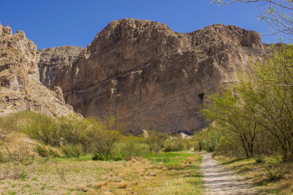 The pathway of Boquillas Canyon Trail