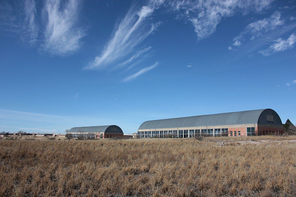 Side facade of The Chinati Foundation