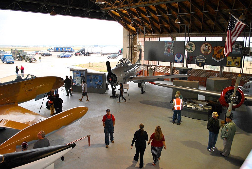 Interior of Hangar 25 Air Museum