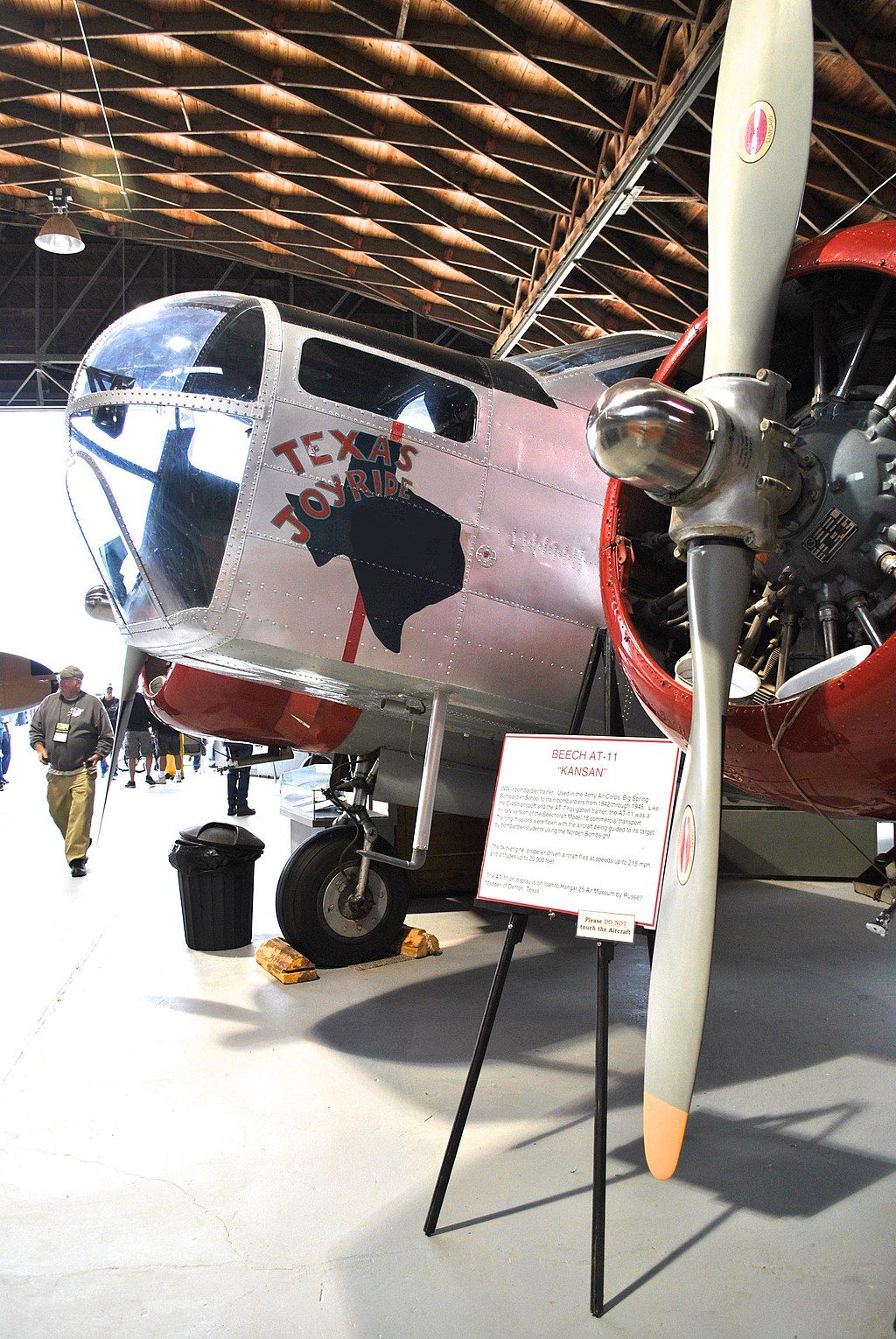 One of Hangar 25 Air Museum's aircraft display
