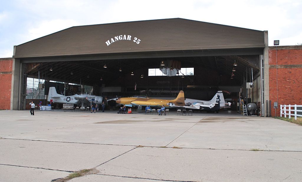 Exterior of Hangar 25 Air Museum