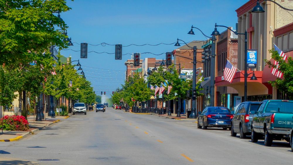 Buildings along Downtown Belleville