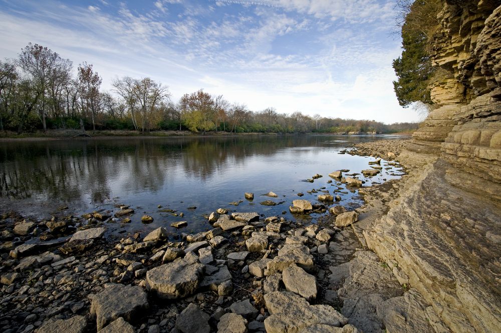The waters of Kankakee River State Park