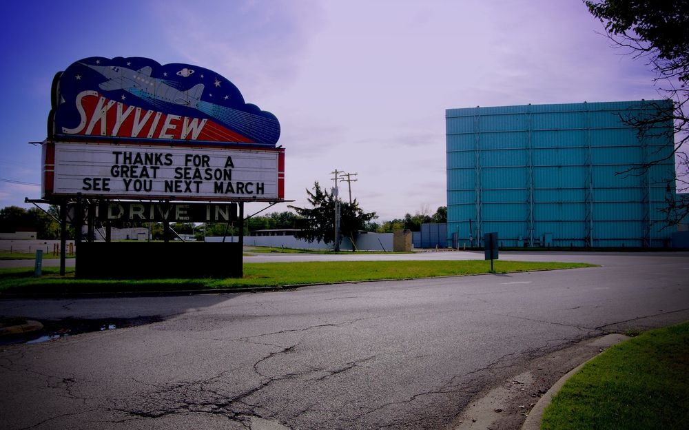 Exterior of the Skyview Drive-In