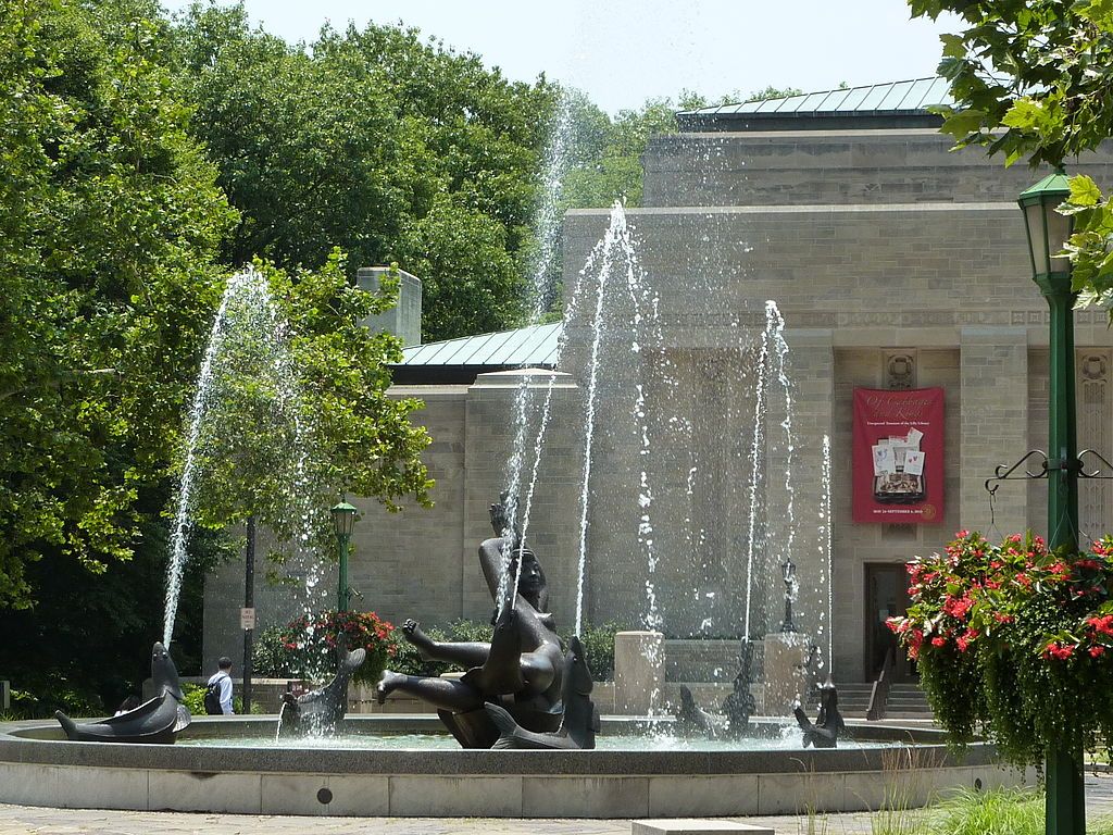 Water fountain at the Lilly Library