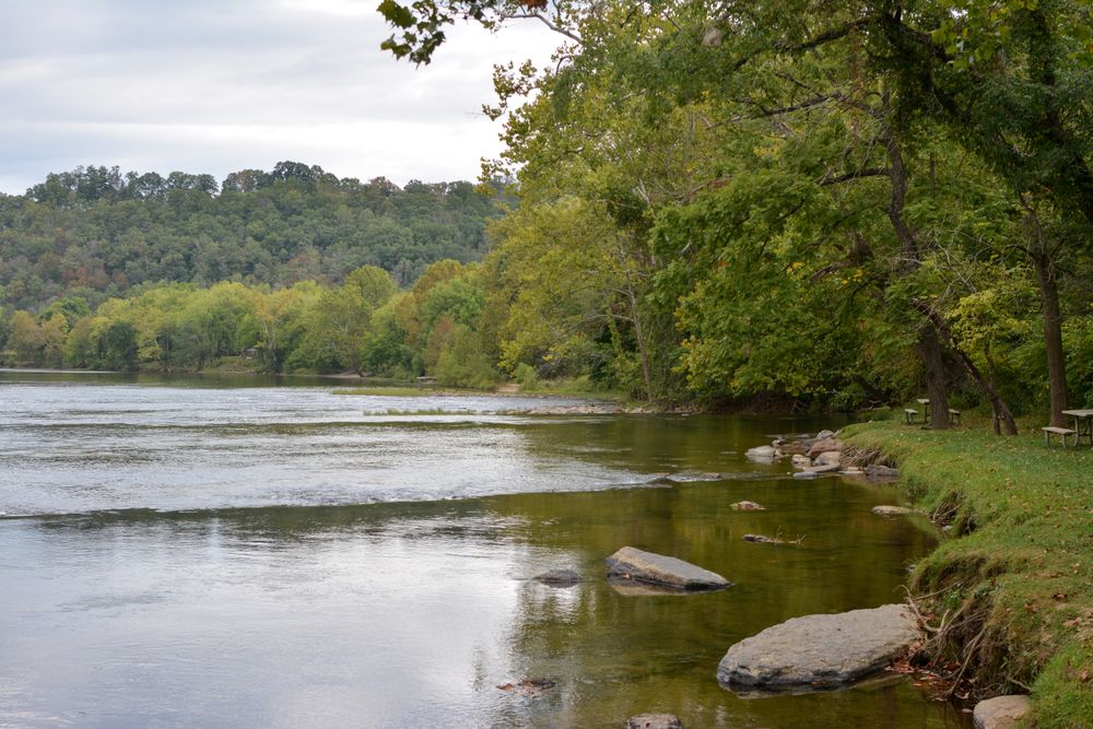 Calm waters of New River Junction