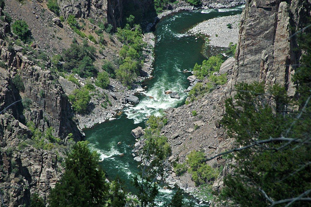 The rapids of the Gunnison River