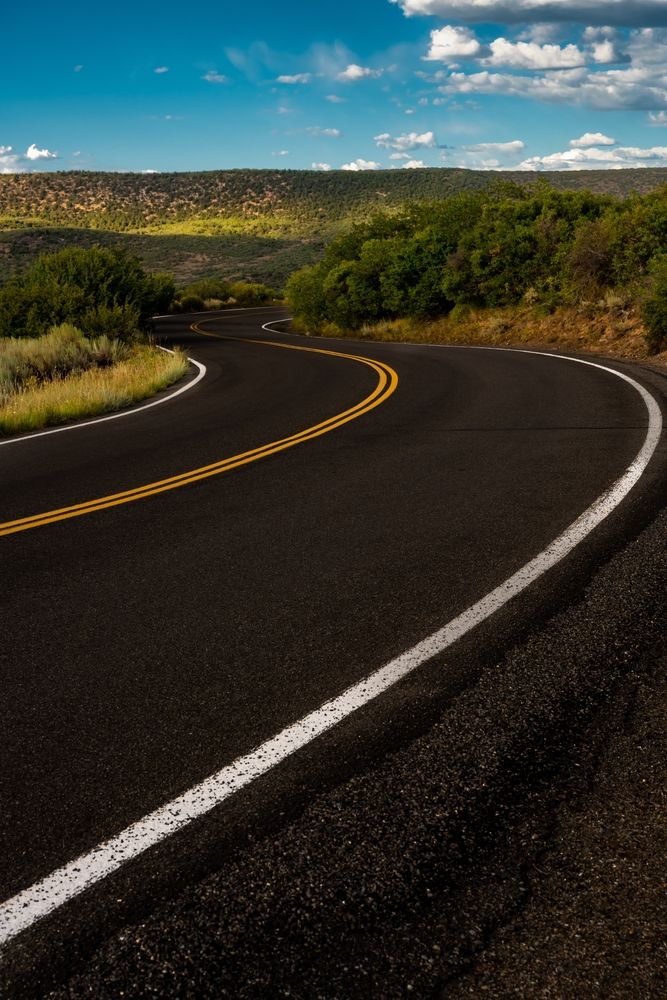 The road to Black Canyon of the Gunnison National Park