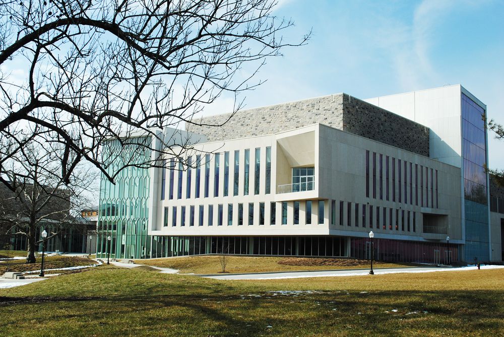 Exterior of Moss Arts Center during the day