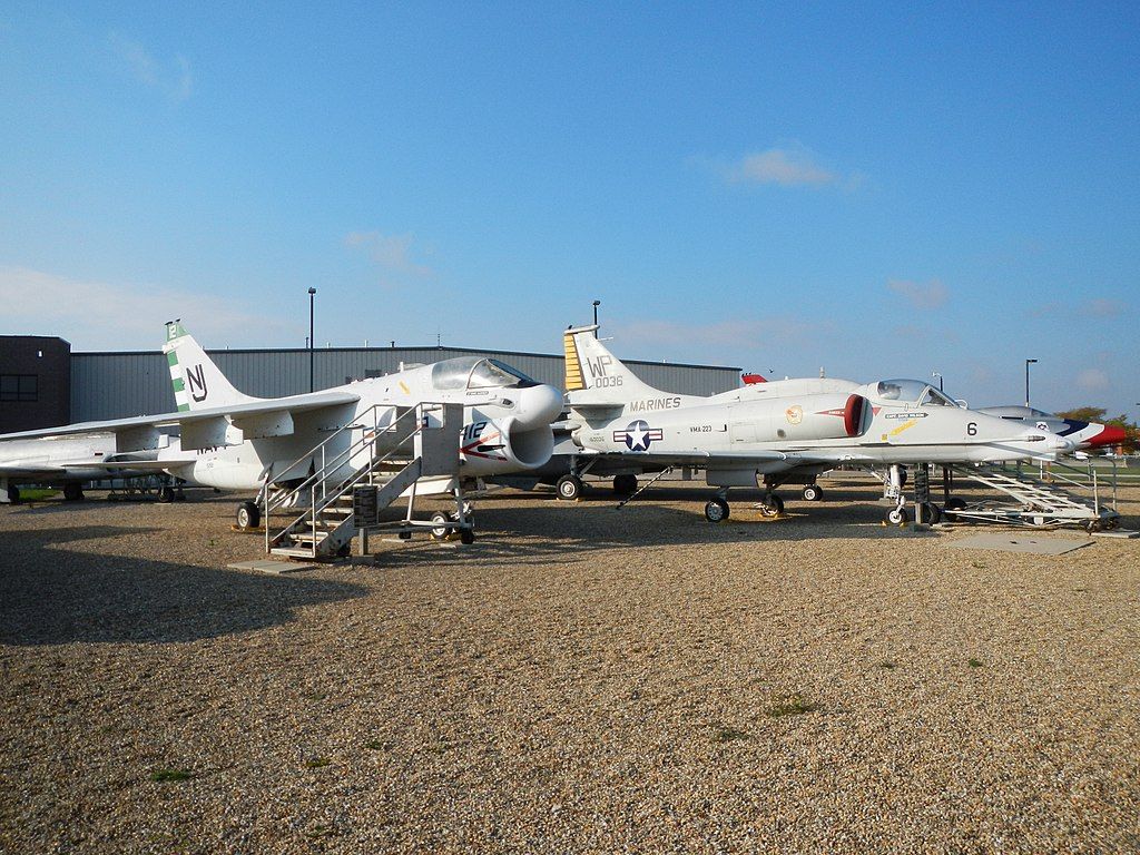 Planes in front of the Prairie Aviation Museum