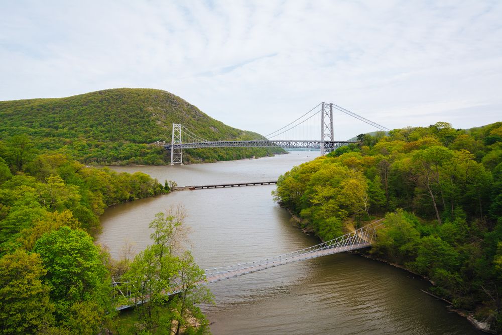 Aerial view of Bear Mountain State Park