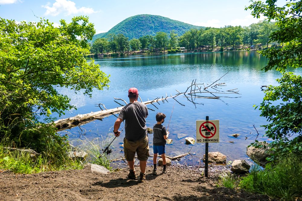 Fishing at Bear Mountain State Park