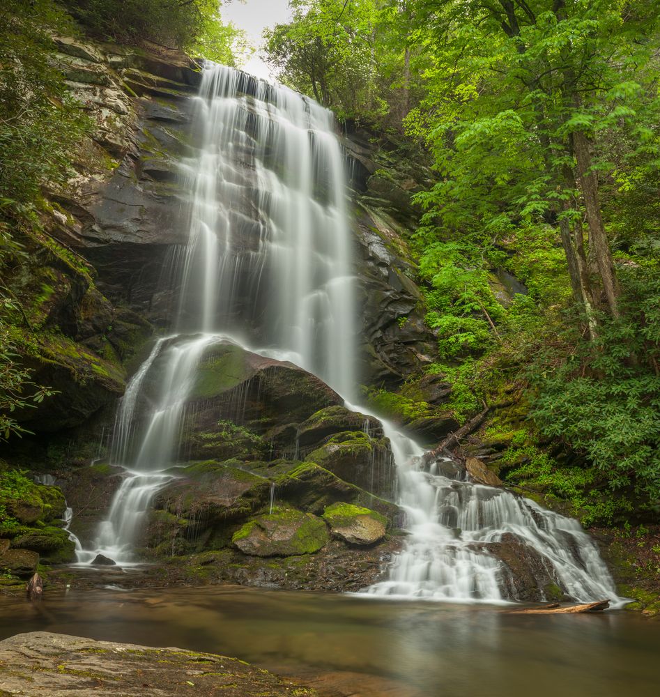 The waters of Catawba Falls
