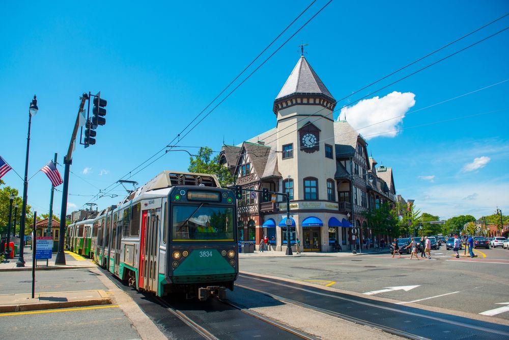 Daytime view of Coolidge Corner