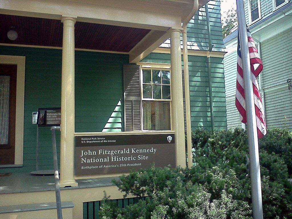 Signage of John F. Kennedy National Historic Site