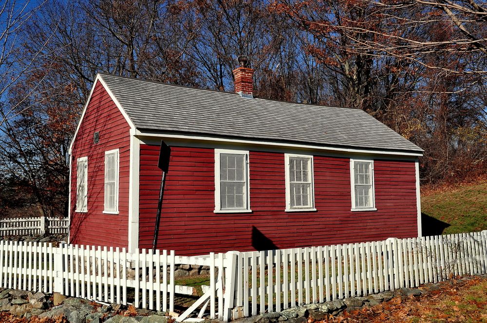A schoolhouse at Larz Anderson Park