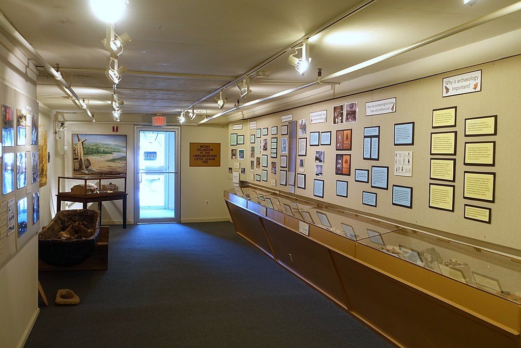 Exhibit in the Robbins Museum of Archaeology