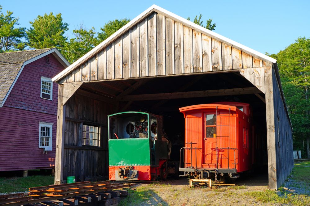 Locomotives at Boothbay Railway Village