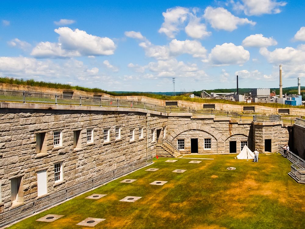 The grounds of Fort Knox Historic Site