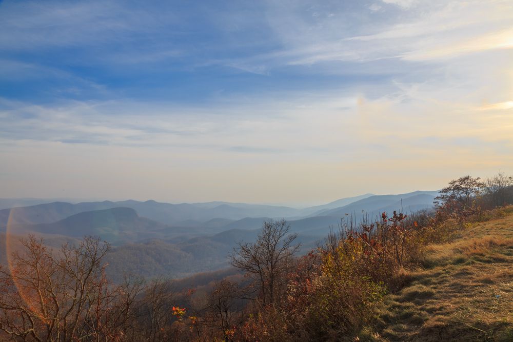 Mountain view from Pounding Mill Overlook