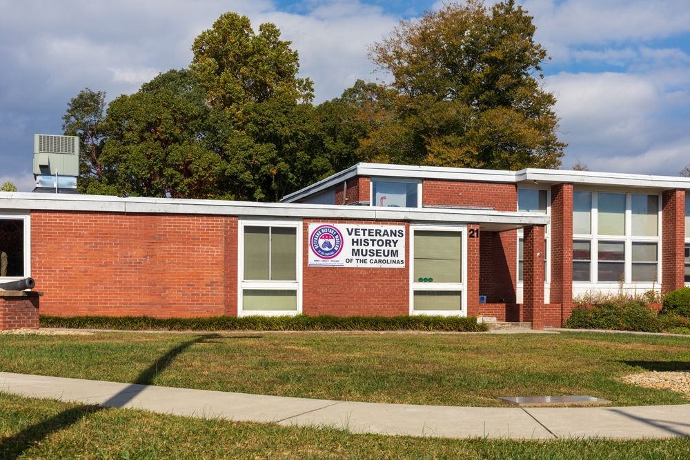 Exterior of the Veterans History Museum of the Carolinas