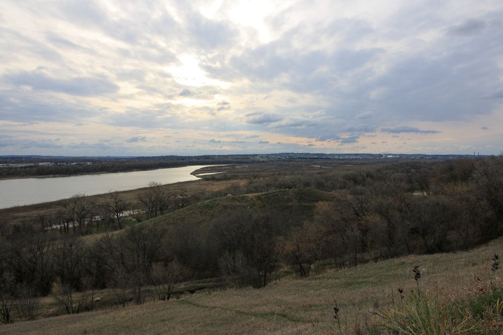 Sunset over Missouri River