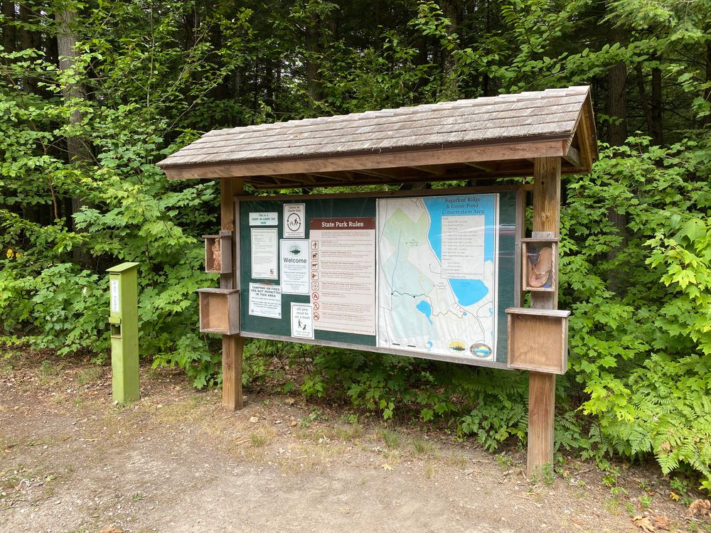 Map board at Wellington State Park